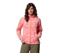 Columbia Women's Benton Springs Printed Full Zip, Full Zip Fleece Jacket, Alpenglow Flowfalls, M