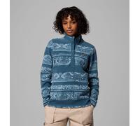 Columbia Women's Benton Springs Printed 1/2 Snap, Fleece Pull Over, Everblue Deschutes Days, M