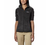 Columbia Women's Benton Springs Vest Fleece, Dark Grey Marbled, XL