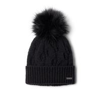 Columbia Women's Boundless Days Cable Knit Pom Beanie, Beanie, Black, One Size