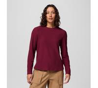 Columbia - Women's Brea Falls™ Grid Long Sleeve Technical T-Shirt - Rich Wine Size M Women
