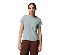 Columbia Women's Daniela Falls Short Sleeve, Short Sleeve T-Shirt, Crushed Blue, XL
