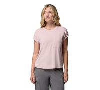 Columbia Women's Daniela Falls Short Sleeve, Short Sleeve T-Shirt, Mineral Pink, Small
