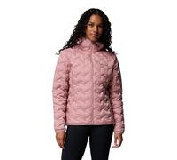 Columbia Women's Delta Ridge 2 Down Hooded Jacket, Hooded Puffer Down Jacket, Eraser Pink, M