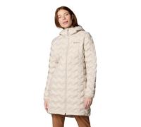 Columbia Women's Delta Ridge 2 Long Down Jacket, Puffer Down Jacket, Dark Stone, Large