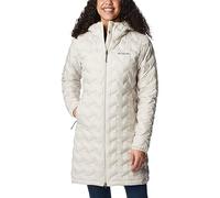Columbia Women's Delta Ridge Long Down Jacket, Puffer Down Jacket, Dark Stone, Size XS