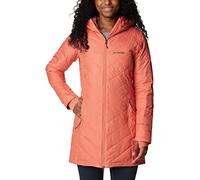 Columbia Women's Discontinued Heavenly Long Hooded Jacket, Faded Peach, S