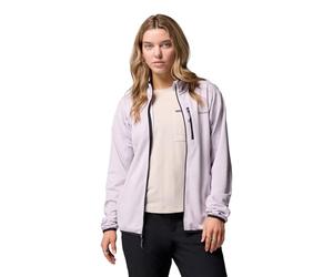 Columbia Women's Essential Hike Grid Fleece Full Zip, Full Zip Fleece Jacket, Lavender Pearl/Black, Large
