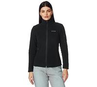 Columbia Women's Fast Trek Jacket, Full Zip Fleece Jacket, Black, Size 1X