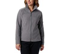 Columbia Women's Fast Trek Jacket, Full Zip Fleece Jacket, City Grey Heather, Size S