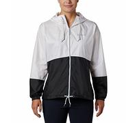 Columbia Women's Flash Forward Windbreaker Lightweight Windbreaker Jacket, White x Black, Size XS