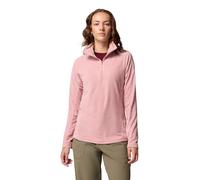 Columbia Women's Glacial 4 1/2 Zip, Fleece Pull Over, Eraser Pink, XL