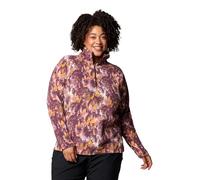 Columbia Womens Glacial IV Print 1/2 Zip Fleece Top Purple S