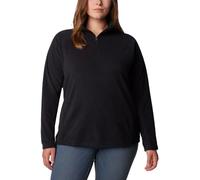 Columbia Women's Glacial IV Half Zip Pullover Fleece Sweater, Black, 2X
