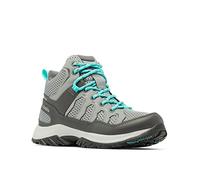 Columbia Women's Granite Trail Mid Waterproof Hiking Shoe, Titanium Grey Steel/Bright Aqua, 4.5 UK