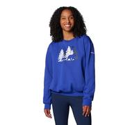 Columbia Women's Hart Mountain Crew 3, Clematis Blue/Treehome, M