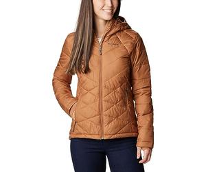 Columbia Women's Heavenly Hooded Puffer Jacket, Camel Brown, S
