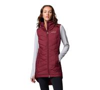 Columbia Women's Heavenly Ii Long Vest, Rich Wine, L