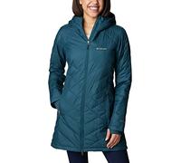 Columbia Women's Heavenly Long Hdd Jacket Hooded Puffer Jacket, Night Wave, Size XS