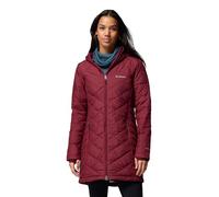 Columbia Women's Heavenly Long Hooded Jacket, Hooded Puffer Jacket, Rich Wine, M