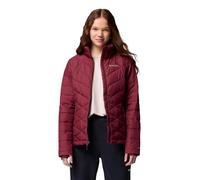 Columbia Women's Heavenly Long Hooded Jacket, Hooded Puffer Jacket, Rich Wine, XL