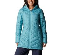 Columbia Women's Heavenly Long Hooded Jacket, Sea Wave, 1X