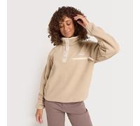 Columbia Helvetia II Cropped Half Snap Fleece Beige White Women - S