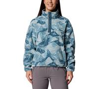 Columbia Women's Helvetia II Cropped Sherpa 1/2 Snap Printed Fleece Small