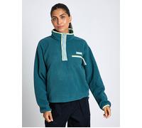 Columbia Women's Helvetia II Cropped Sherpa Half Snap Fleece - Everblue/Crushed Blue/Citron Haze - Size: Medium