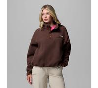 Columbia Helvetia II Cropped Half Snap fleece brown women - M