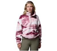 Columbia Women's Helvetia II Cropped Sherpa Half Snap Printed Fleece - Antique Mauve/Summits - Purple - Size: Medium
