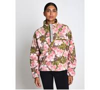 Columbia Women's Helvetia II Cropped Sherpa Half Snap Printed Fleece - Pink Agate/Florascope - Size: Medium