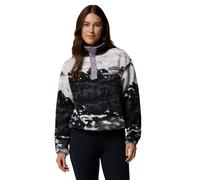 Columbia Womens Helvetia II Printed Crop Half Zip Fleece Purple XL