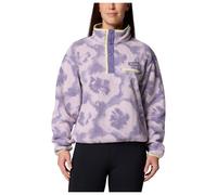 Columbia - Women's Helvetia II Printed Cropped Half Snap - Fleece jumper size L, purple