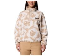 Columbia - Half-zip fleece with stand-up collar - Helvetia II Printed Cropped Half Snap Sea Salt Sprayflower for Women - Size M - Beige Beige M