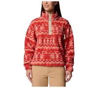 Columbia - Short-cut fleece with half-press-stud collar - Helvetia II Printed Cropped Half Snap Poppy Red Retrotree for Women - Size S Red S