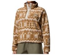 Columbia - Women's Helvetia II Printed Cropped Half Snap - Fleece jumper size S, sand/brown
