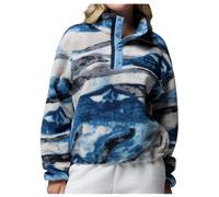 Columbia - Women's Helvetia II Printed Cropped Half Snap - Fleece jumper size XS, blue/grey