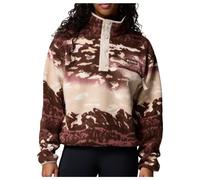Columbia - Women's Helvetia II Printed Cropped Half Snap - Fleece jumper size XS, brown