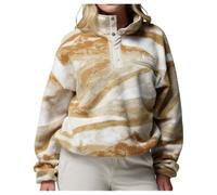 Columbia - Women's Helvetia II Printed Cropped Half Snap - Fleece jumper size XS, sand