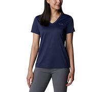 Columbia Women's Hike Short Sleeve V Neck, Nocturnal, S