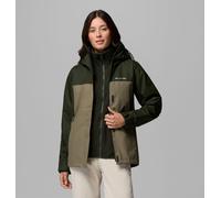 Columbia Hikebound II Interchange hooded waterproof jacket forest green women - XS