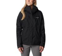 Columbia Women's Hikebound Jacket Waterproof Rain Jacket, Black, Size XL