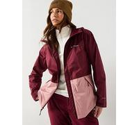Columbia Women's Inner Limits 3 Jacket, Waterproof Rain Jacket, Rich Wine/Eraser Pink, X-Large