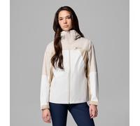 Columbia Women's Inner Limits 4 Jacket, Waterproof Rain Jacket, Sea Salt/Dark Stone/Ancient Fossil, X-Small