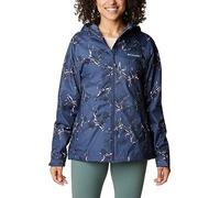 Columbia Women's Inner Limits Jacket, Waterproof Rain Jacket, Nocturnal Pinecones Print, Size XS