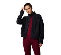 Columbia Women's Jasper Ridge Pebbled Fleece Full Snap, Black, Size Xl, Women Black