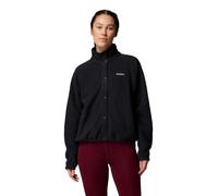 Columbia Women's Jasper Ridge Pebbled Fleece Full Snap, Fleece Jacket, Black, Large