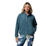Columbia Women's Jasper Ridge Pebbled Fleece Half Snap, Fleece Pull Over, Everblue, XL