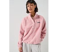 Columbia Womens Jasper Ridge Pebbled Fleece, Pink, Size L, Women Pink